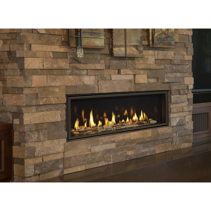 Majestic Echelon II 72" Linear Direct Vent Gas Fireplace with IntelliFire Touch and LED Ember Bed Glow - Sun Kissed Yards 