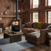 Breckwell SW2.5 Large Wood Burning Stove – 112,800 BTU, Heats Up to 2,500 sq. ft., Pedestal Design - Sun Kissed Yards 