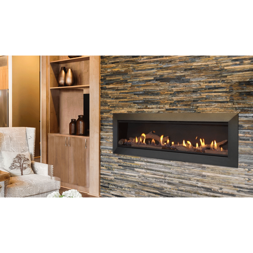 Majestic Echelon II 72" Linear Direct Vent Gas Fireplace with IntelliFire Touch and LED Ember Bed Glow - Sun Kissed Yards 