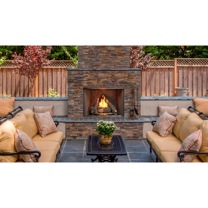 Majestic Courtyard 42-Inch Outdoor Gas Fireplace - 55,000 BTU - IntelliFire Ignition