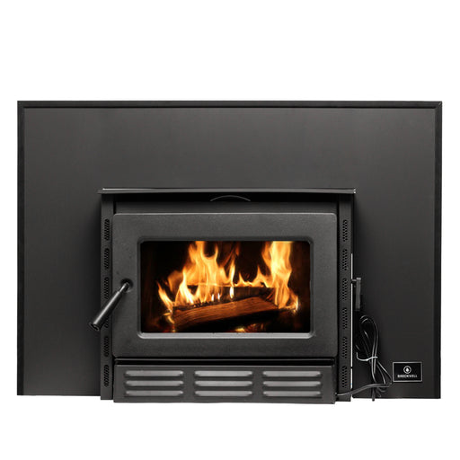 Breckwell Wood Burning Fireplace Insert 69,000 BTU, EPA-Certified, Heats Up to 1,800 sq. ft., Optional Small or Large Flashing - Sun Kissed Yards 