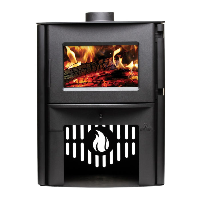 Breckwell SW2.5 Large Wood Burning Stove – 112,800 BTU, Heats Up to 2,500 sq. ft., Pedestal Design - Sun Kissed Yards 