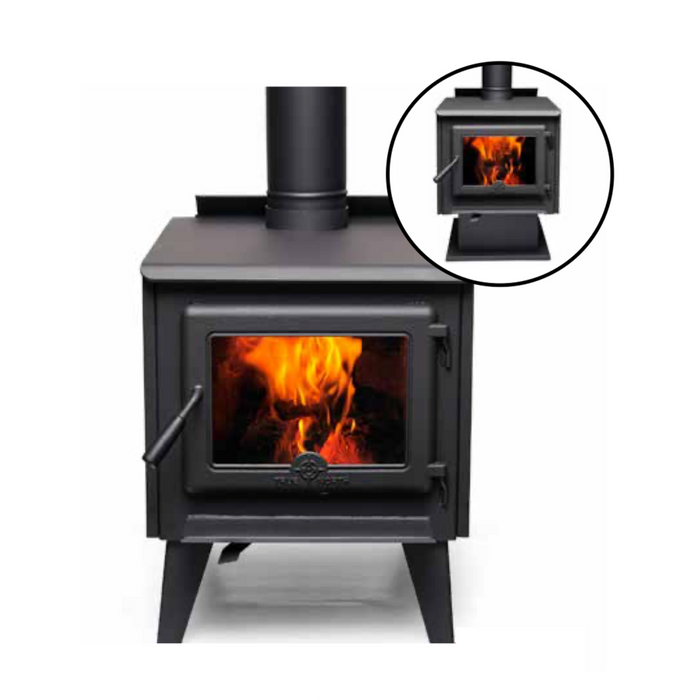 True North TN20 Freestanding Wood Stove - Series B - 55,000 BTU - Matte Black