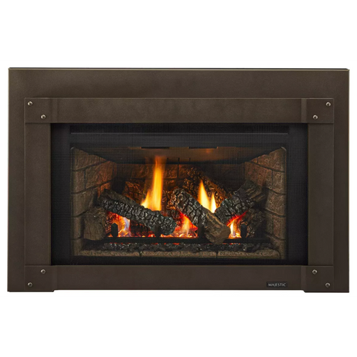 Majestic Trilliant 35" Direct Vent Gas Fireplace Insert 35,000 BTU with IntelliFire Touch and Ceramic Glass - Sun Kissed Yards 