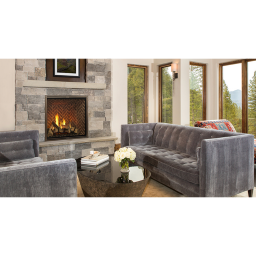 Majestic Marquis II 42" Direct Vent Gas Fireplace 54,500 BTU with IntelliFire Touch and ClearView Glass - Sun Kissed Yards 