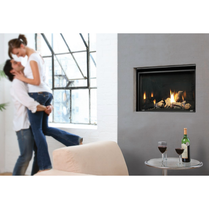 Kingsman 36" (Solara II) Zero Clearance High Efficiency Direct Vent Gas Fireplace –  Natural Gas or Propane with Millivolt or IPI Systems Options - Sun Kissed Yards 