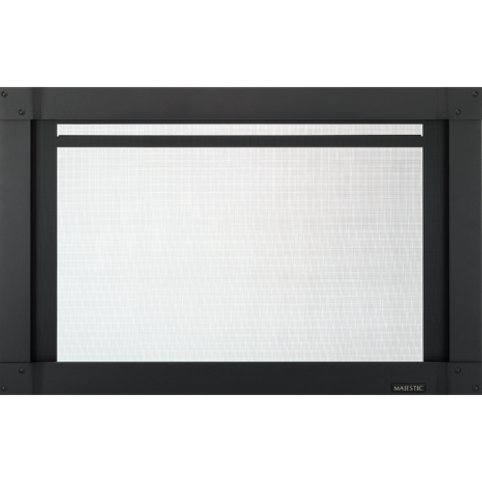 Majestic Mission Full View 35" Black Screen Front Panel for Trilliant Gas Fireplace Inserts - Sun Kissed Yards 