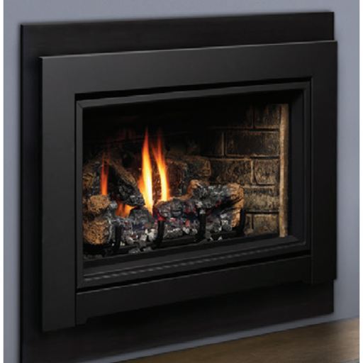 Kingsman Clean View Kit with Safety Screen – Black Finish, 35 1/4" W x 24 3/16" H x 13/16" D for IDV34 Fireplace Inserts - Sun Kissed Yards 