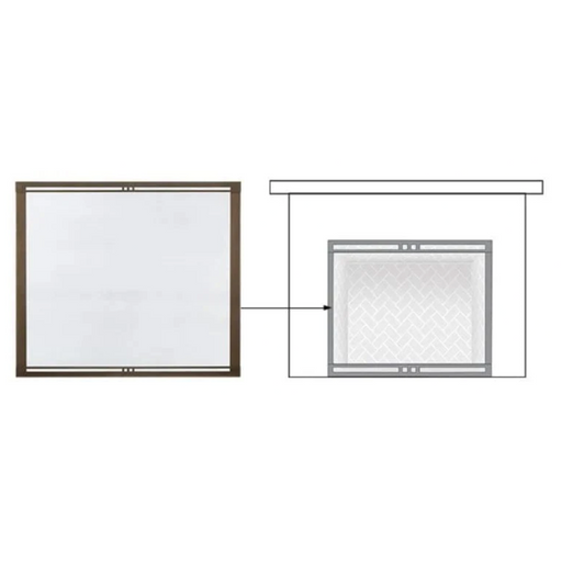 Majestic 42" Firescreen Front Marquis II Series - Pewter - Sun Kissed Yards 