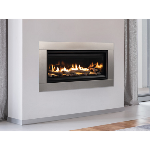 Superior 55" Linear Direct Vent Gas Fireplace Contemporary Design with Battery Backup, Floor Lighting, High-Efficiency - Sun Kissed Yards 