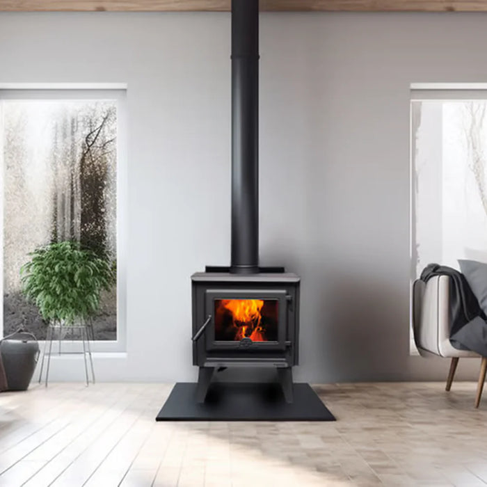 True North TN25C Freestanding Wood Stove - 60,000 BTU - Passive Catalytic Technology