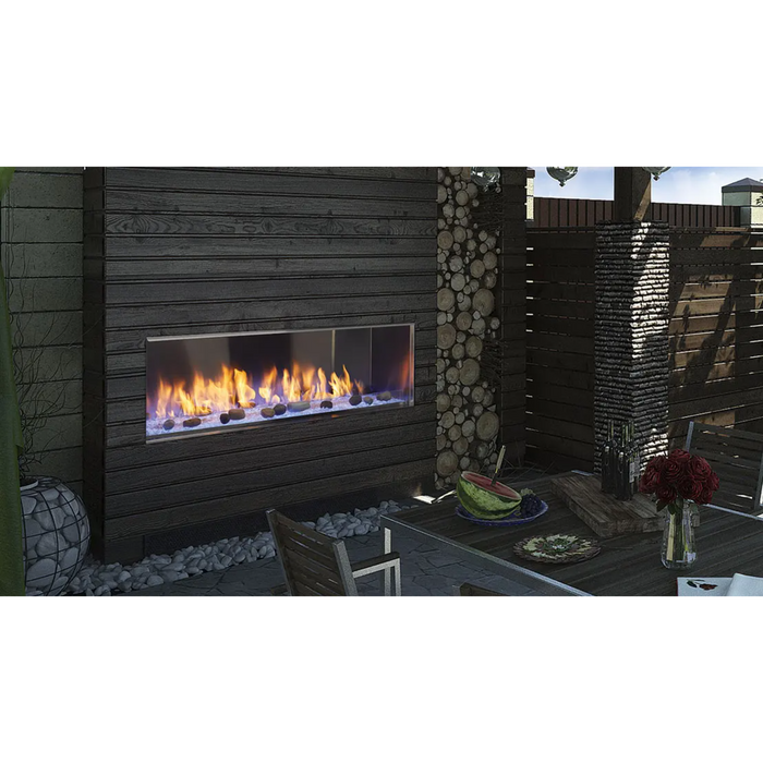 Majestic 60-Inch Lanai Outdoor Linear Gas Fireplace - CSA Certified