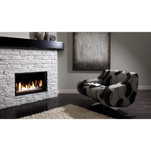 Kingsman 36" (Skyline) Zero Clearance Direct Vent Linear Gas Fireplace – Natural Gas or Propane with Millivolt or IPI Systems Options - Sun Kissed Yards 