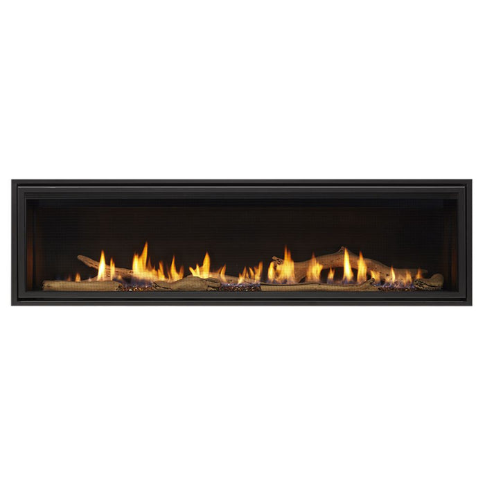 Majestic Echelon II 60" Linear Direct Vent Gas Fireplace with IntelliFire Touch and LED Ember Bed Glow - Sun Kissed Yards 