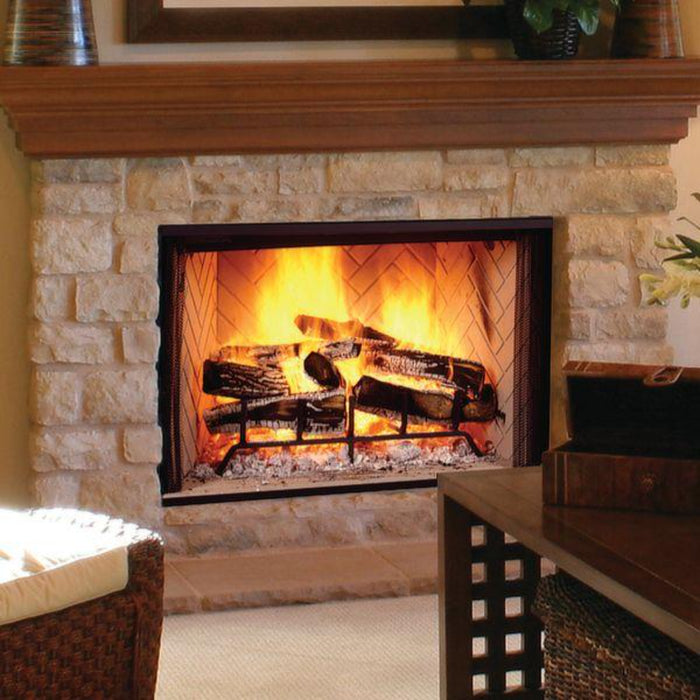 Majestic Biltmore 42-Inch Radiant Wood Burning Fireplace, Spacious Viewing Area, EPA-Exempt and UL/ULC-listed