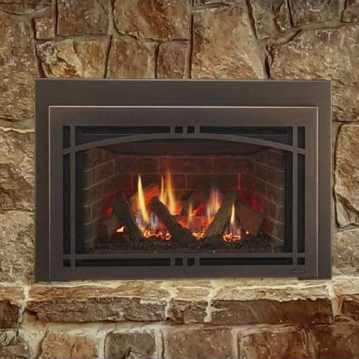 Majestic Ruby 35" Direct Vent Gas Fireplace Insert 35,000 BTU with IntelliFire Touch and Ceramic Glass - Sun Kissed Yards 