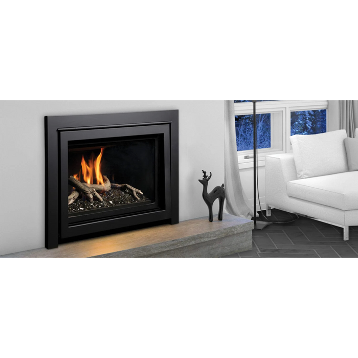 Kingsman 34″ (Capri) Direct Vent Modern Design Gas Fireplace Insert – Natural Gas & Propane with Millivolt or Proflame 2 IPI Systems Options - Sun Kissed Yards 