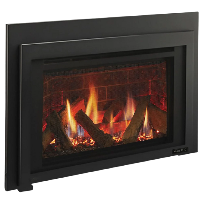 Majestic Ruby 25" Direct Vent Gas Fireplace Insert 27,000 BTU with IntelliFire Touch and Ceramic Glass - Sun Kissed Yards 