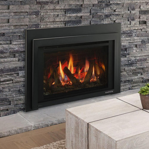 Majestic Ruby 25" Direct Vent Gas Fireplace Insert 27,000 BTU with IntelliFire Touch and Ceramic Glass - Sun Kissed Yards 