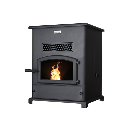 Breckwell Big E Pellet Stove – 47,000 BTU Heating, 120 lb Hopper, Steel Construction - Sun Kissed Yards 