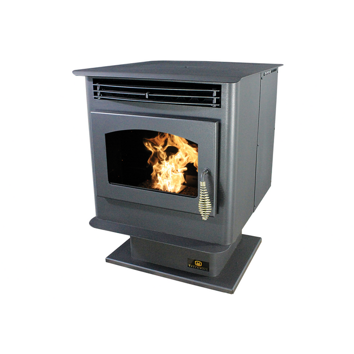 Breckwell Maverick Pellet Stove Freestanding & Insert Options, 40,000 BTU Heating, 45 lb Hopper - Sun Kissed Yards 